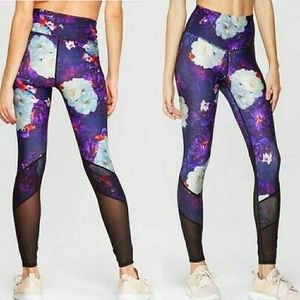 🌸NWOT JoyLab Highrise Floral Mesh Leggings